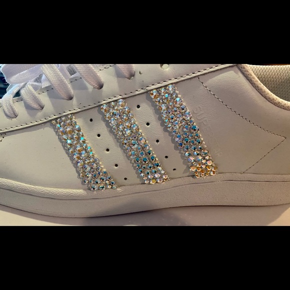 Adidas Superstars Custom w/Swarovski Crystals - Picture 3 of 16